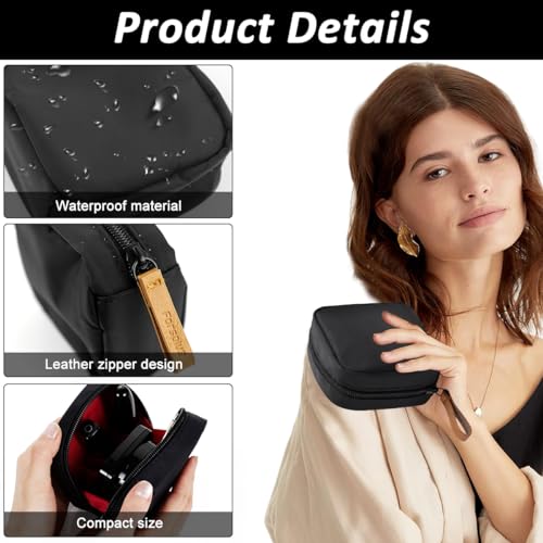 MAYCREATE Mini Lipstick Pouch Cosmetic Bags for Women, Cute Makeup Pouches for Women, 3.9''x3.9'' Small Coin Purse, Waterproof Zipper Travel Makeup Organizer Pouch with Handstrap MAYCREATE Mini Lipstick Pouch Cosmetic Bags for Women, Cute Makeup Pouches for Women, 3.9''x3.9'' Small Coin Purse, Waterproof Zipper Travel Makeup Organizer Pouch with Handstrap
